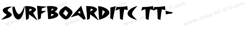 SurfboardITC TT字体转换